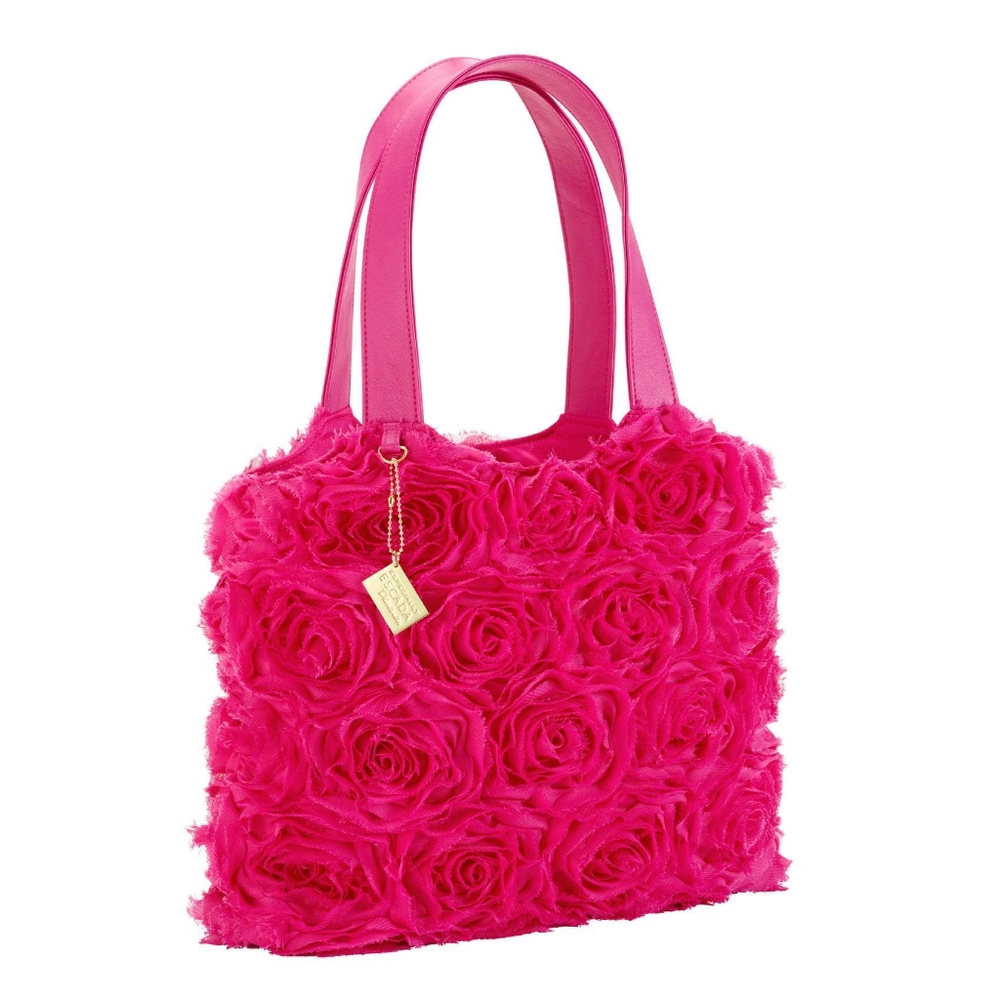 Escada pink chiffon rose bag NWT